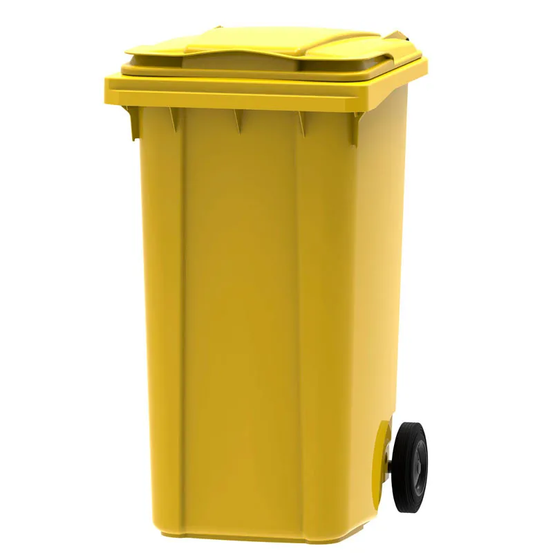 Mini-container 240 ltr in kleur geel